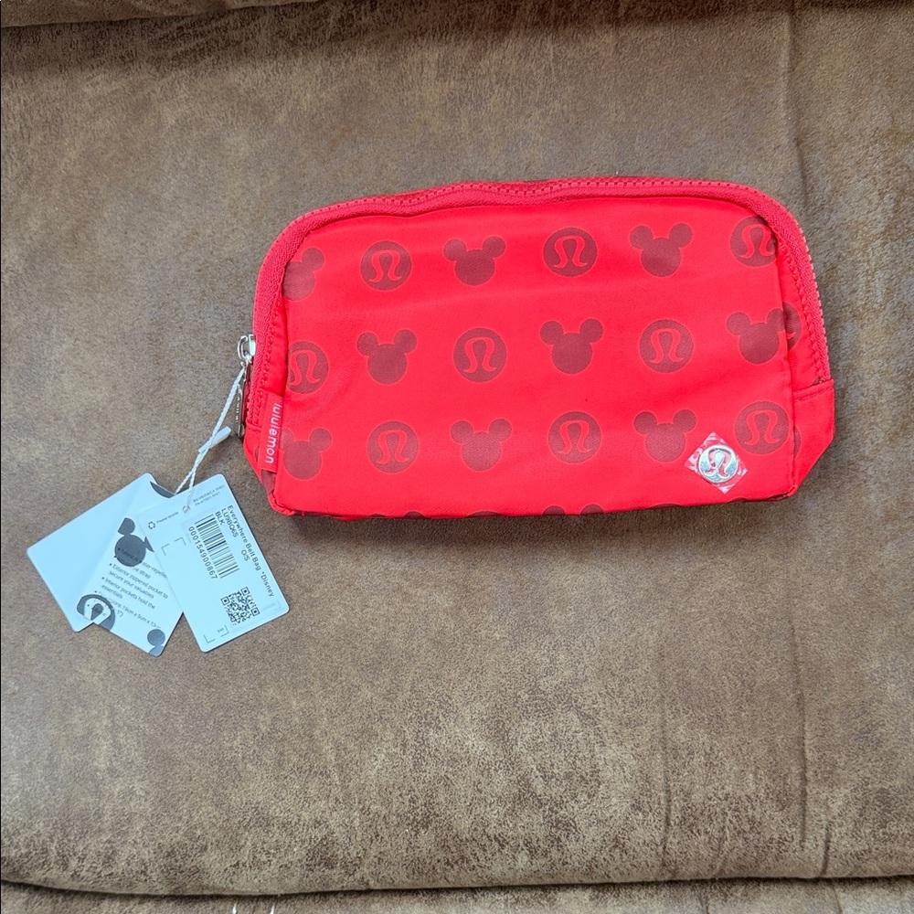 NWT Lululemon Red Mickey Mouse Belt Bag